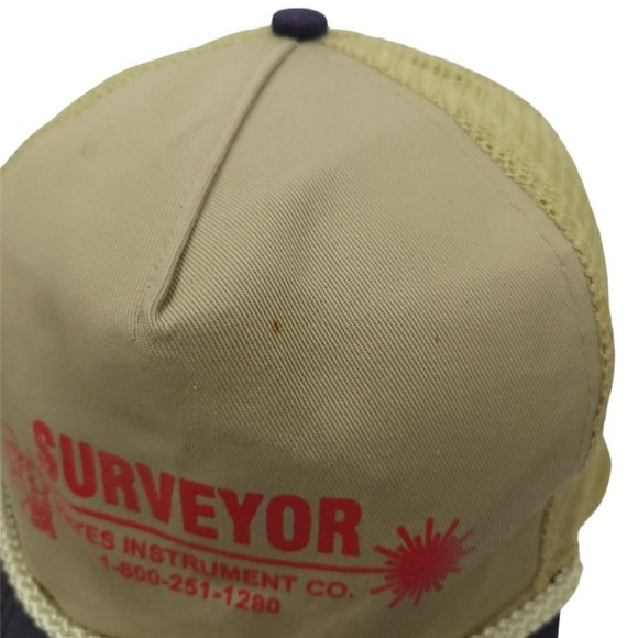 Vintage Otto Surveyor Hayes Instrument Mesh Rope Braid Snapback Cap Trucker Hat - Picture 10 of 13